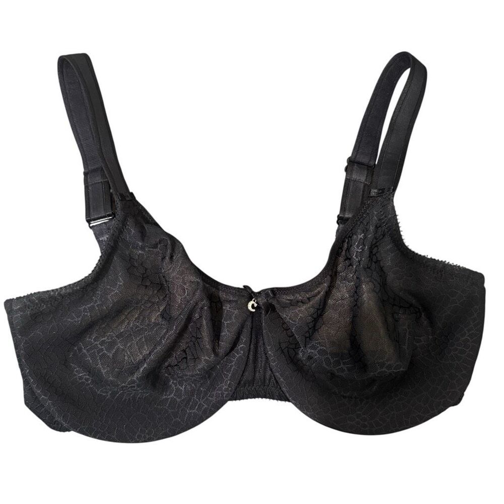 Chantelle C Magnifique Seamless Unlined Minimizer Bra 34DDD Black